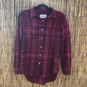 🛍 3/$25 Mossimo Red Women’s Boyfriend Fit Flannel
